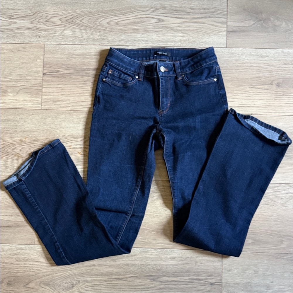 White House Black Market Dark Indigo Skinny Jeans